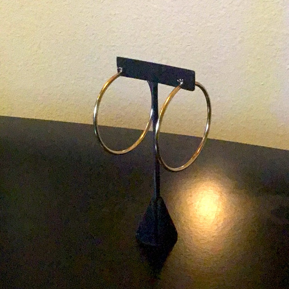 14K Gold Vermeil Hoops (925)💕